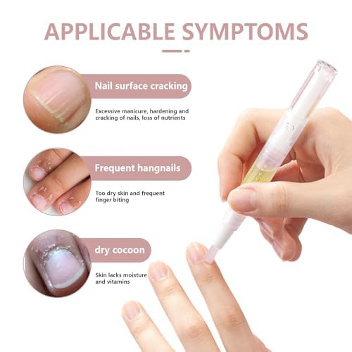 Cuticle Oil Pen for Nail Care – Nourishing Cuticle Revitalizer with Natural Oils, Hydrating & Quick-Absorbing, Mess-Free Applicator, Perfect for At-Home & Salon Use