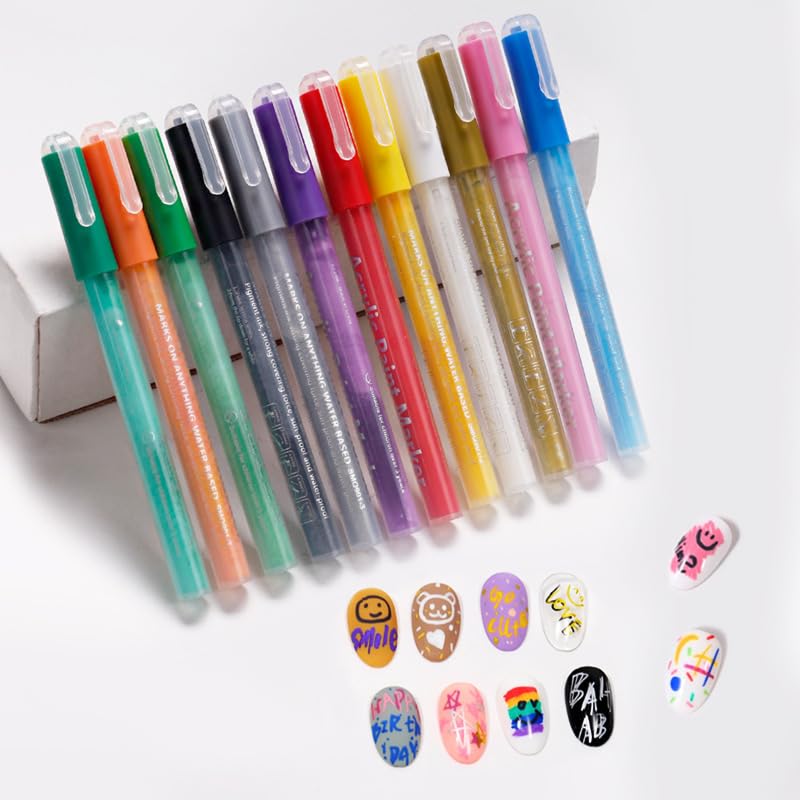 Nail Polish Pen, 1 PCS Nail Art Pen, Nail Pencil, DIY Drawing Painting Pen, for Nails DIY (Green)