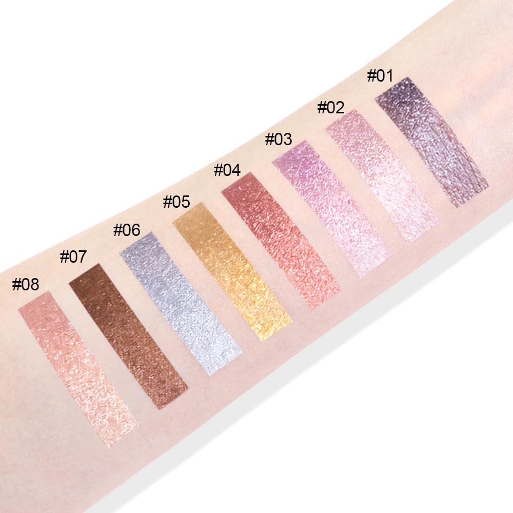 Cream Glitter Grey Blue Shimmer Metallic Eyeshadow Palette Makeup, Natural Single Mini Instant Holographic Eyeshadow For Women, Sombras Crema Para Ojos, Talc, Paraben & Cruelty Free
