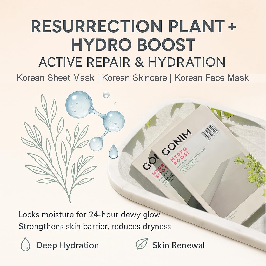Face Mask Korean Skin Care with Hyaluronic Acid & Collagen Activation- Face Masks Skincare Hydration, Anti Aging & Moisturizing Sheet Mask for All Skin Korean Face Mask 20 Sheets