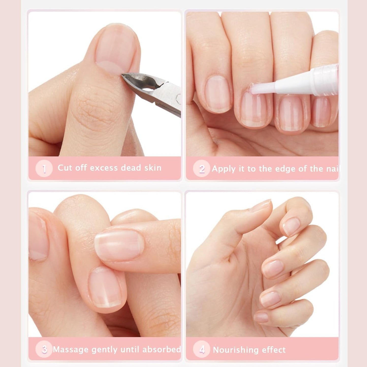 Nailz Nail ๐๐ซ๐จ๐ฐ๐ญ๐ก Pen, Radiant Cuticle Oil Pen, Serum Cuticle Oil for Nails, Nail ๐๐ฎ๐ญ๐ซ๐ข๐๐ง๐ญ Oil Pens for Moisturize Strengthen ๐๐ซ๐ข๐ ๐ก๐ญ๐๐ง Nails Care (4pcs, 2ml)