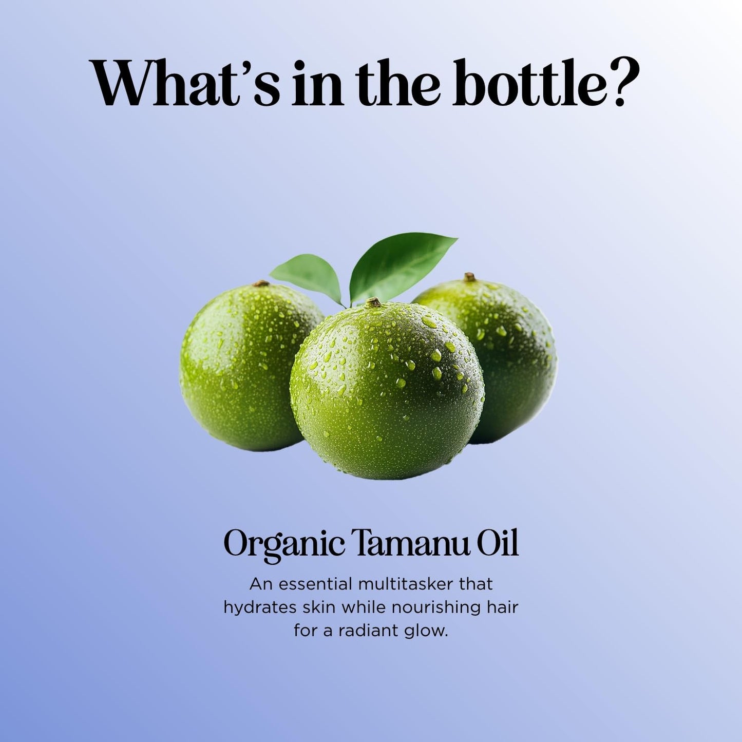 100% Pure Organic Tamanu Oil - Cold Pressed Tamanu Oil Organic for Skin and Hair Care - Virgin Unrefined Non-GMO Vegan & Cruelty Free Skin and Face Moisturizer - Dermatologist-Tested (4 Fl Oz)