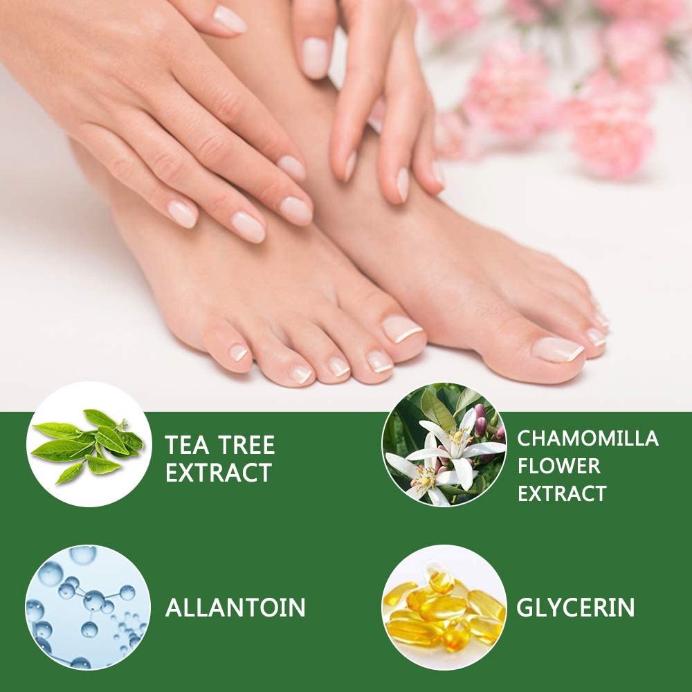 Foot Peeling Mask Moisturizing Socks 5Pairs, Foot Mask Remove Dead Skin, Rough Callus and Cracked Heels, Dry Skin Moisturizer for Soft and Smooth Baby Touch Feet (Tea Tree)