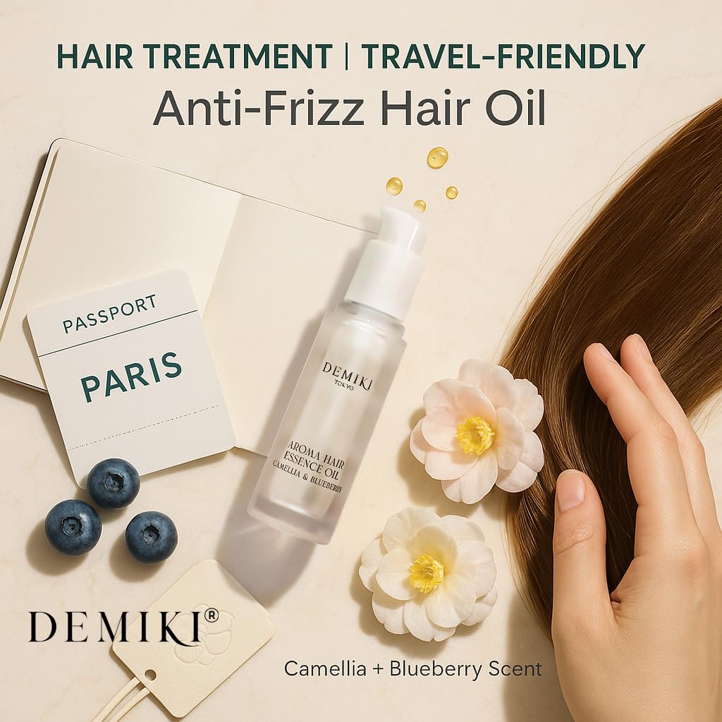 Hair Oil Japanese Hair Care,Hair Oil for Frizzy Hair,Anti Frizz Hair Products for Women,Hair Moisturizer,Hair Perfume Oil,Hair Beauty Products,Hair Serum for Frizzy and Damaged Hair 1.18fl.oz