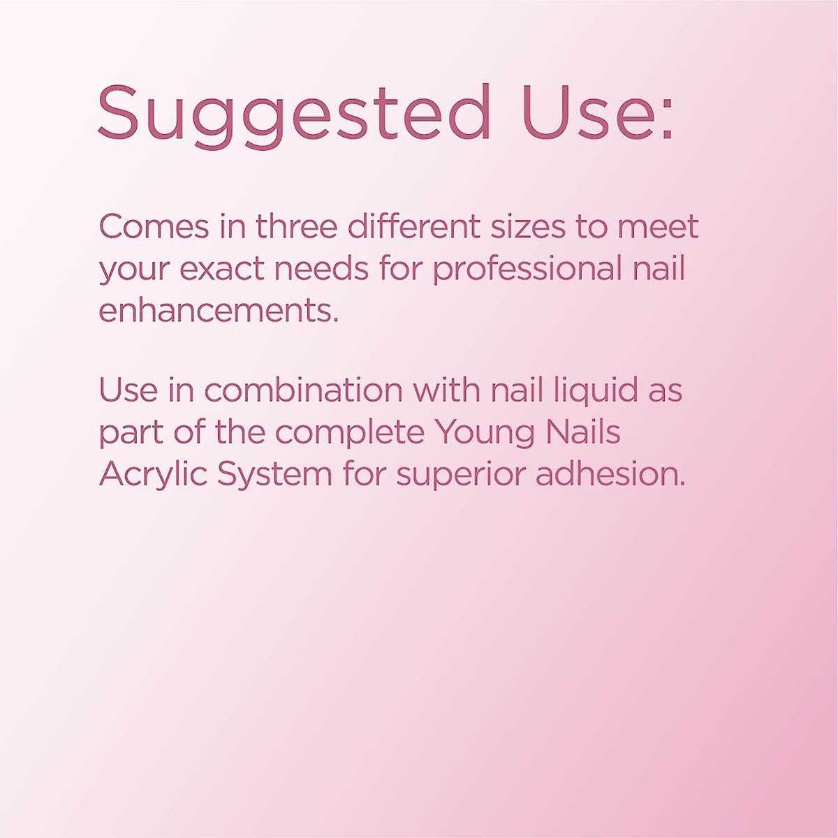 Young Nails Acrylic Cover Powder - Self-Leveling Acrylic Nail Powder, Clear Nude Pink White Acrylic Powder for Nail Extenstion, Professional Grade, Superior Adhesion, Color - Cherry Blossom, 45g