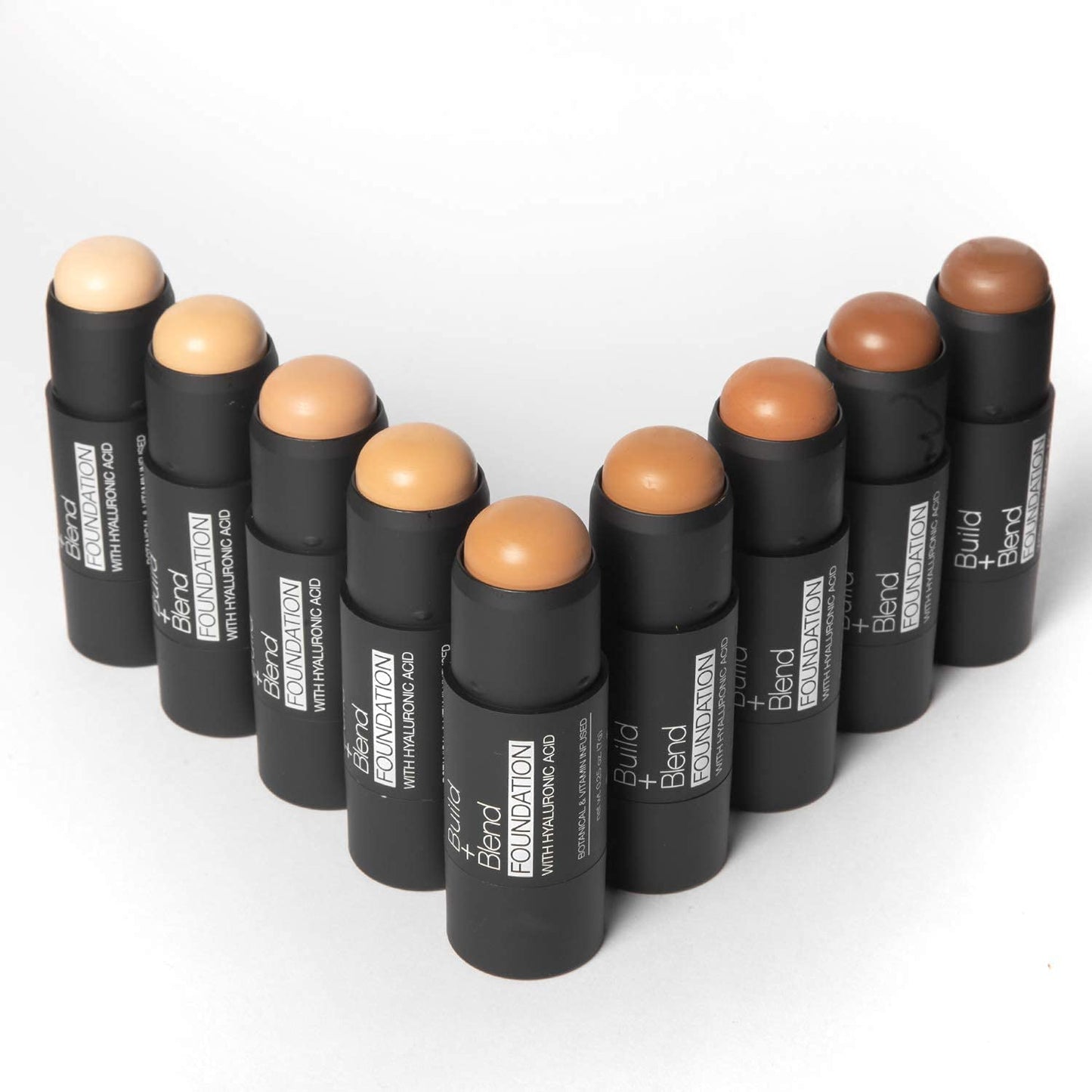 Palladio BUILD + BLEND Foundation Stick, Contour Stick for Face, Professional Makeup for Perfect Look, 0.25 Ounce (Porcelain)