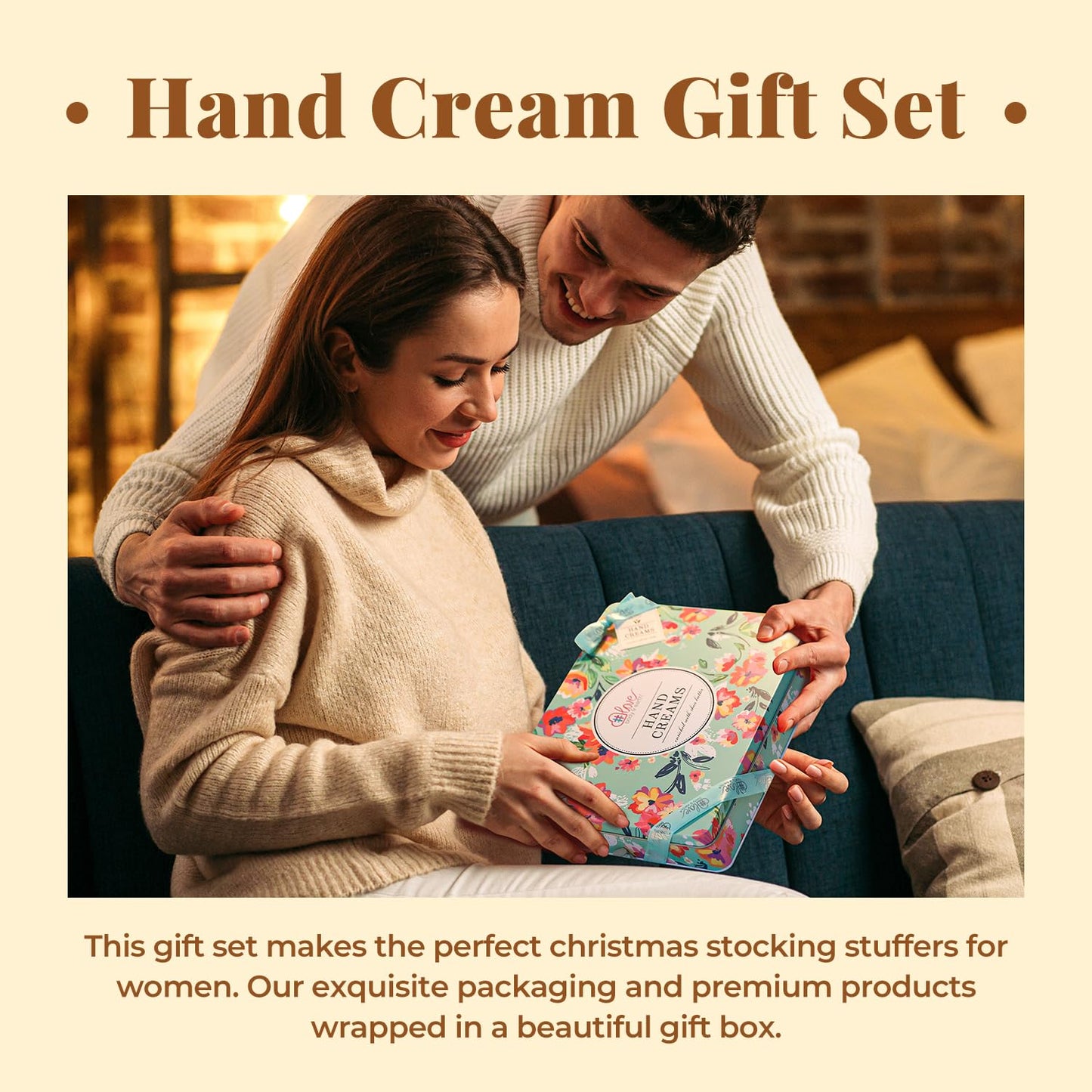 BODY & EARTH Hand Cream Gift Set for Mothers Day Gifts for Mom, Pack of 12 Enriched with Shea Butter to Nourish Dry Hands, Hand Lotion Gift Packs, Travel Size Hand Lotion Set, Birthday Gifts for Women