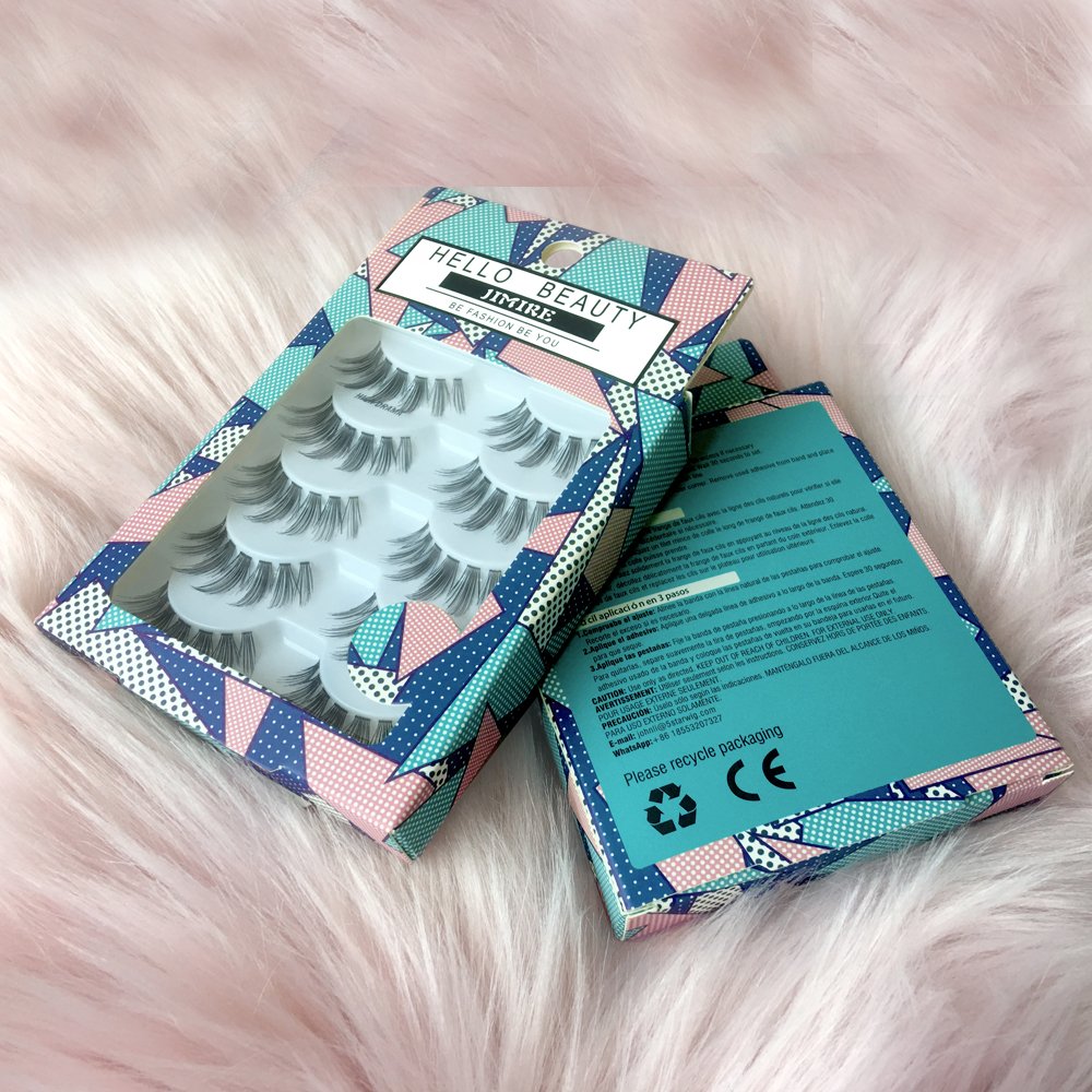 JIMIRE HELLO BEAUTY Multipack High Drama 615 Eyelashes Manga Anime Lashes 5 Pairs Pack