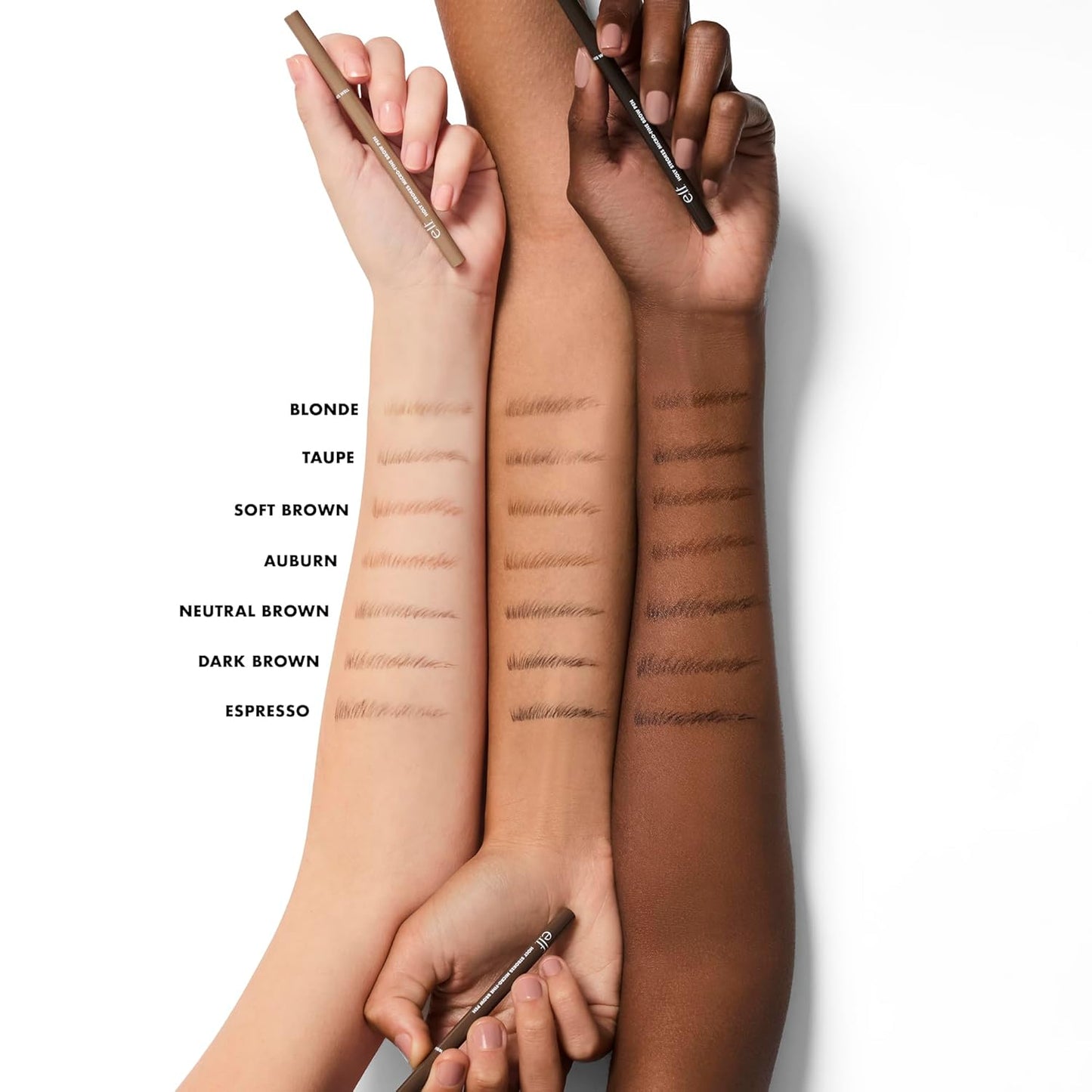 e.l.f. Holy Strokes Micro-Fine Brow Pen, Liquid Waterproof Eyebrow Makeup For Detailing & Adding Dimension, Vegan & Cruelty-Free, Neutral Brown