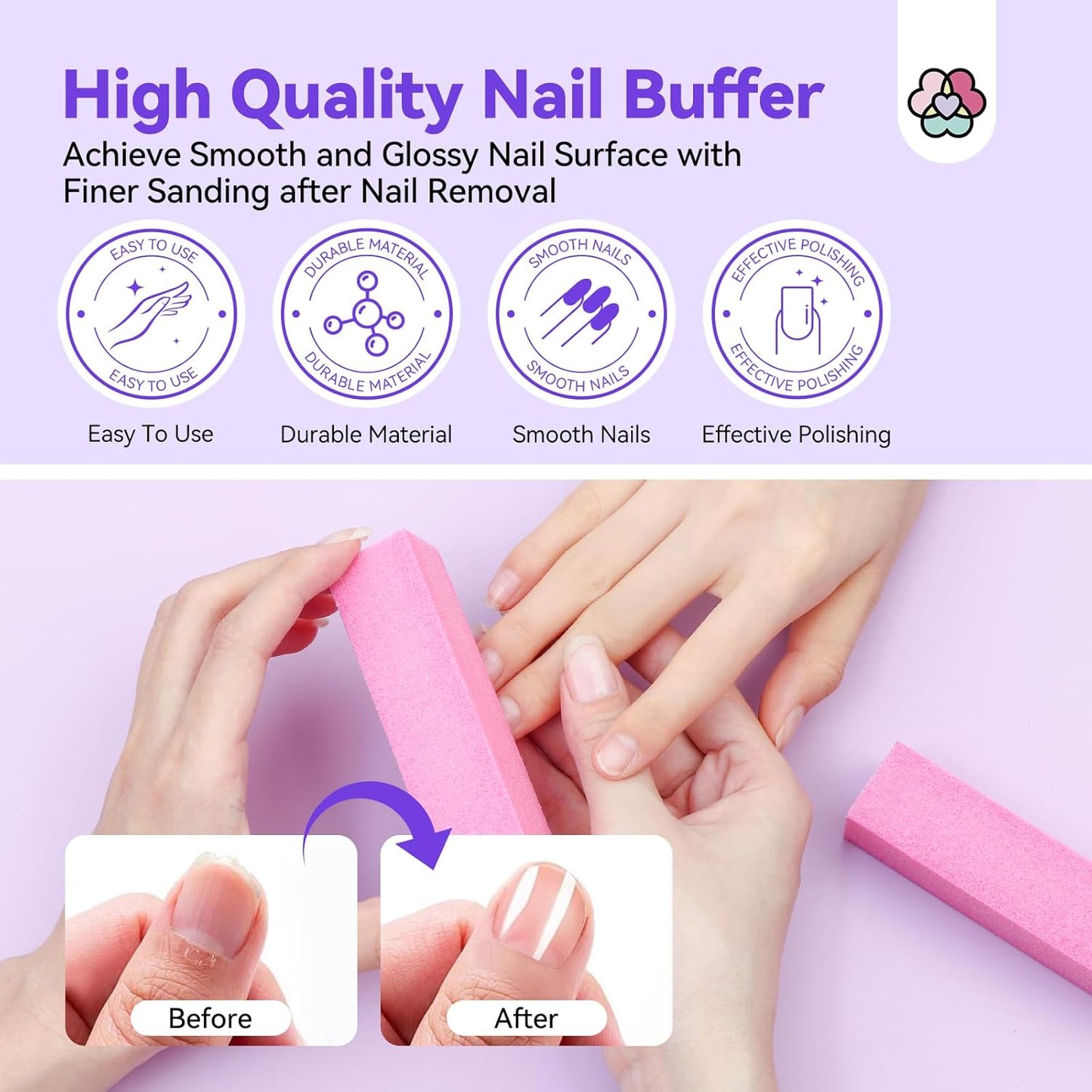 SAVILAND 100% Acetone Nail Polish Remover Kit: Ultra-Powerful Gel Remover with Cuticle Oil Rich in Castor Oil & VE for Repairing Nail, Nail File Buffer Tools for Dip Acrylic Remove Home Salon 8.45 Oz