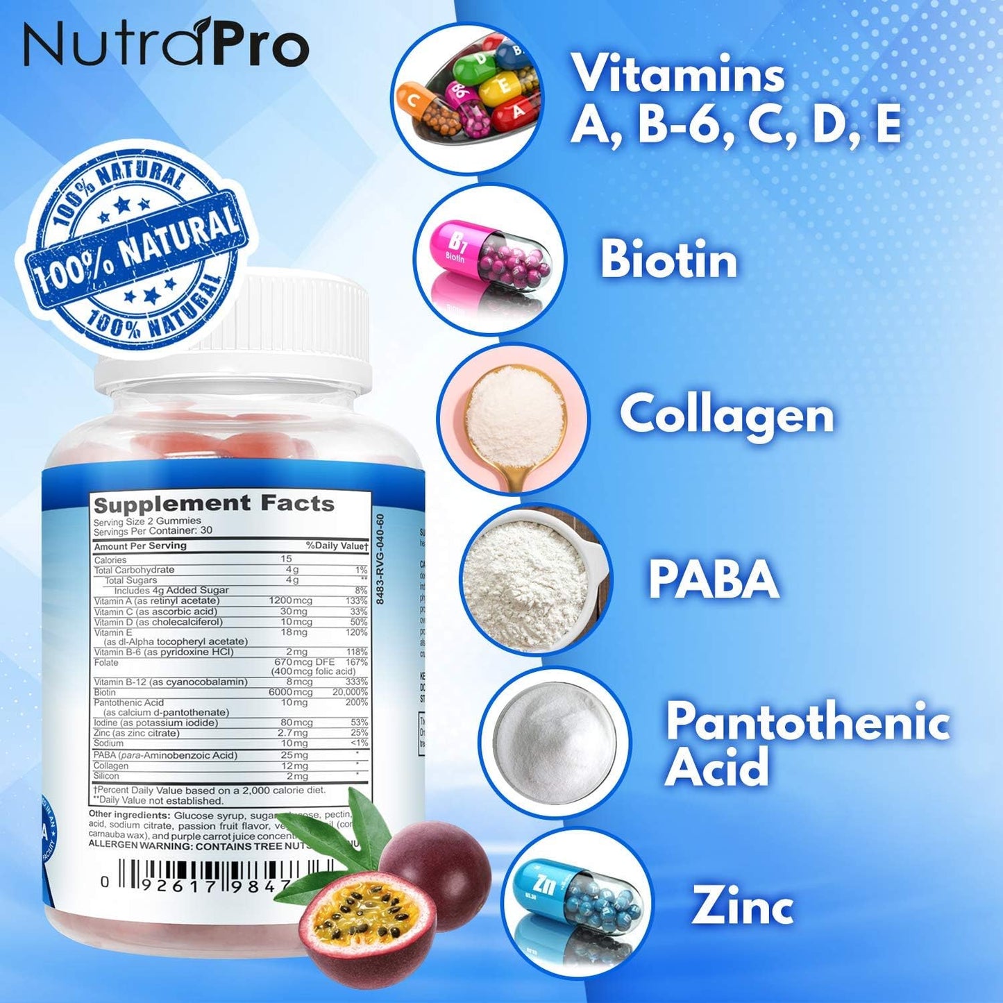 Nail Growth Vitamins for Stronger Nail - No More Chipped Nails.Nail Strengthener And Growth Supplement Gummies – Grow Strong Long Nails With Biotin And Collagen Gummies.