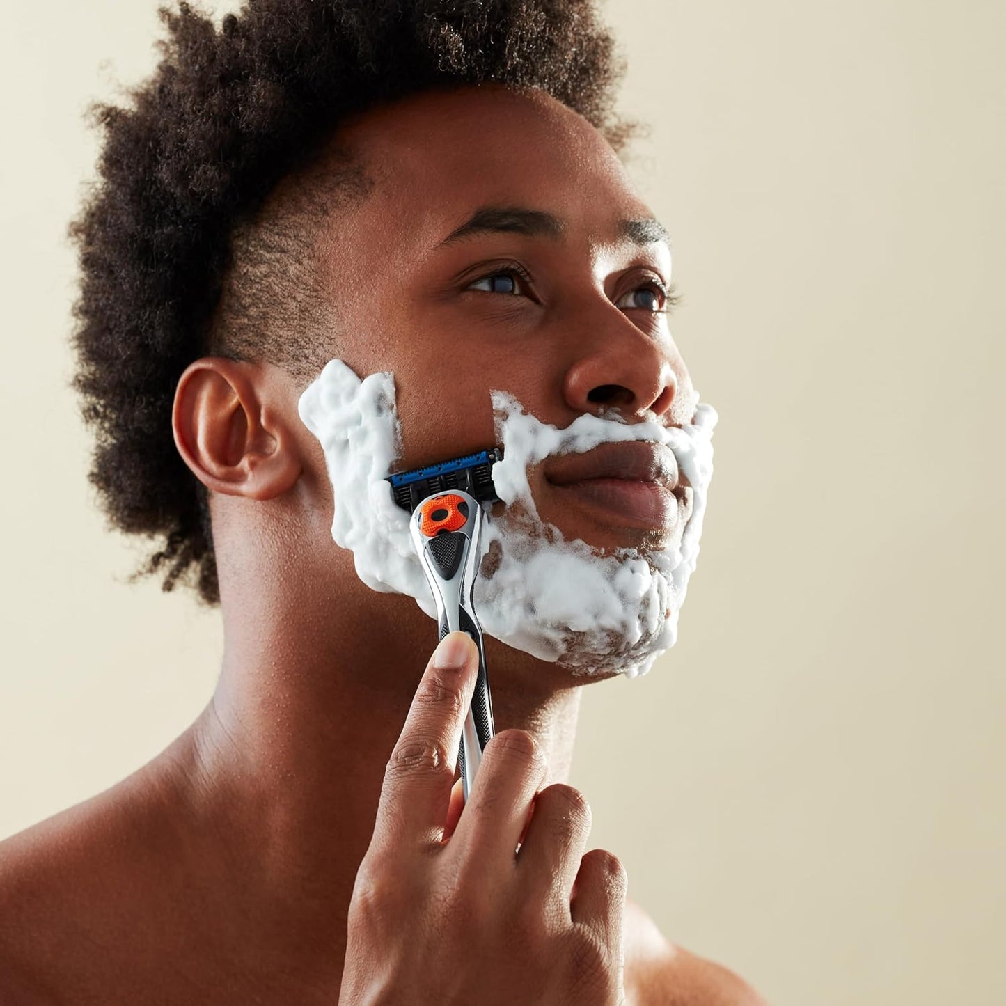 Amazon Basics 5-Blade Razor Refills for Men with Dual Lubrication, Precision Beard Trimmer, Comfortable Shave, 12-Pack (Fits Amazon Basics Razor Handles only)