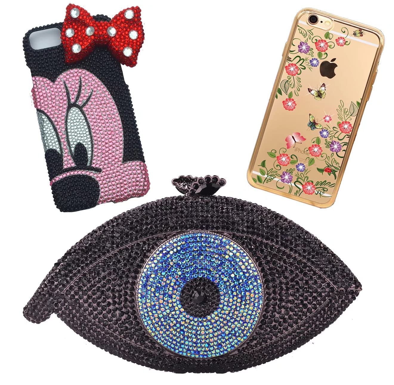 1000 Pieces SS20 5mm Flatback Rhinestones AB Clear Round Gems Crystals for Nail Art DIY Crafts Clothes Shoes Bags (Transparent Light Pink AB)