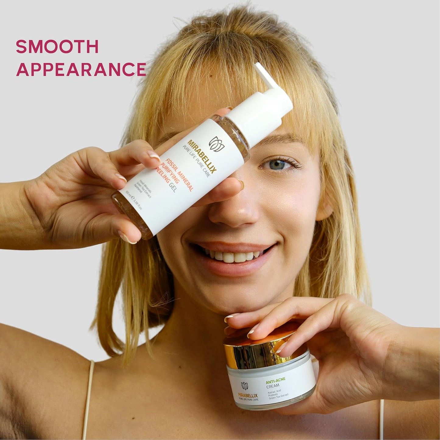 Fossil Mineral Purifying Peeling Gel 100ML – Exfoliating Gel with Green Tea, Rice Oil & Vitamin E for Deep Cleansing, Pore Refining, Blackhead Removal & Skin Brightening