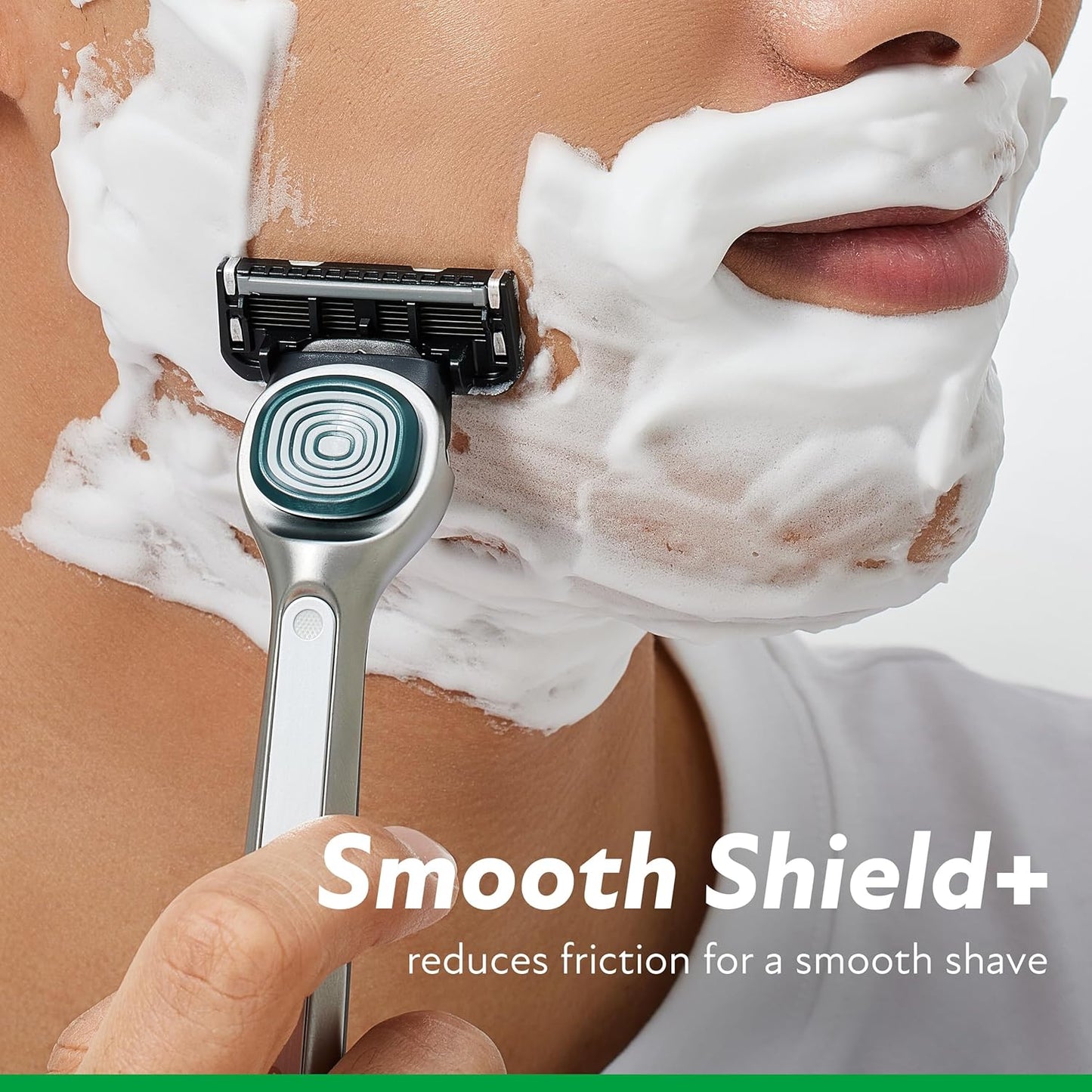 DORCO SLEEK Six Blade Razor System Bundle with Multi-Flex Technology, Ergonomic Handle With Precision Shaving Razor Replacements, 10 Cartridges