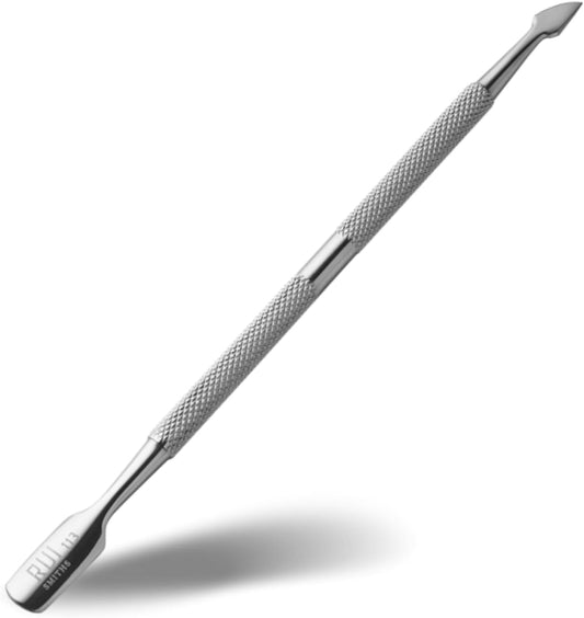 Rui Smiths Pro Cuticle Pusher with 2 Ends - Stainless Steel Manicure Tool - Style 113