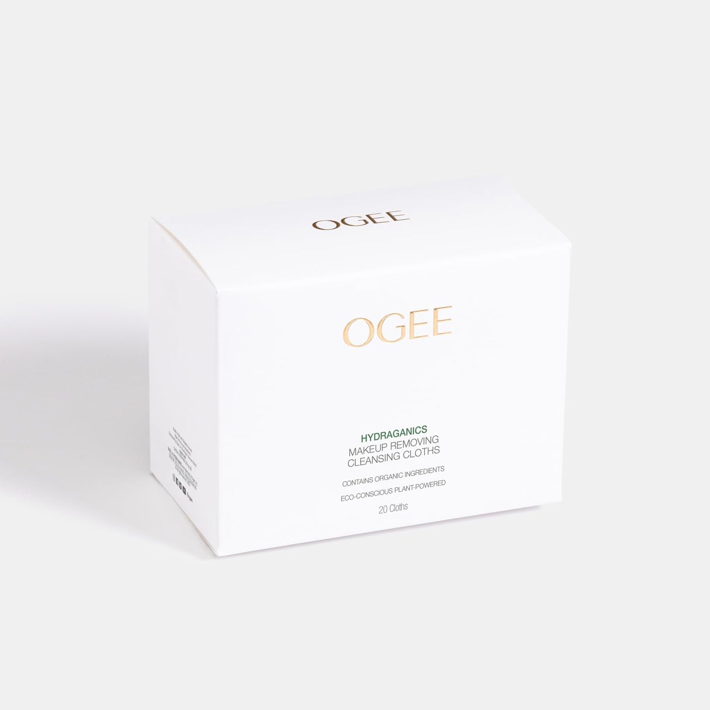 Ogee Gentle Makeup Remover Wipes - Moisturizing Makeup Wipes - Nourishing Formula of Jojoba Oil, Aloe Vera & Essential Oils - Facial Cleansing Cloths (20ct)
