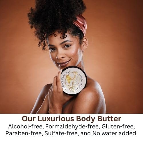 Body Butter Blend: Natural Shea, Cocoa, & Mango w/Jojoba Oil for Radiant Skin and Beard | Moisturizing (8 Oz, Sugar Cookie)