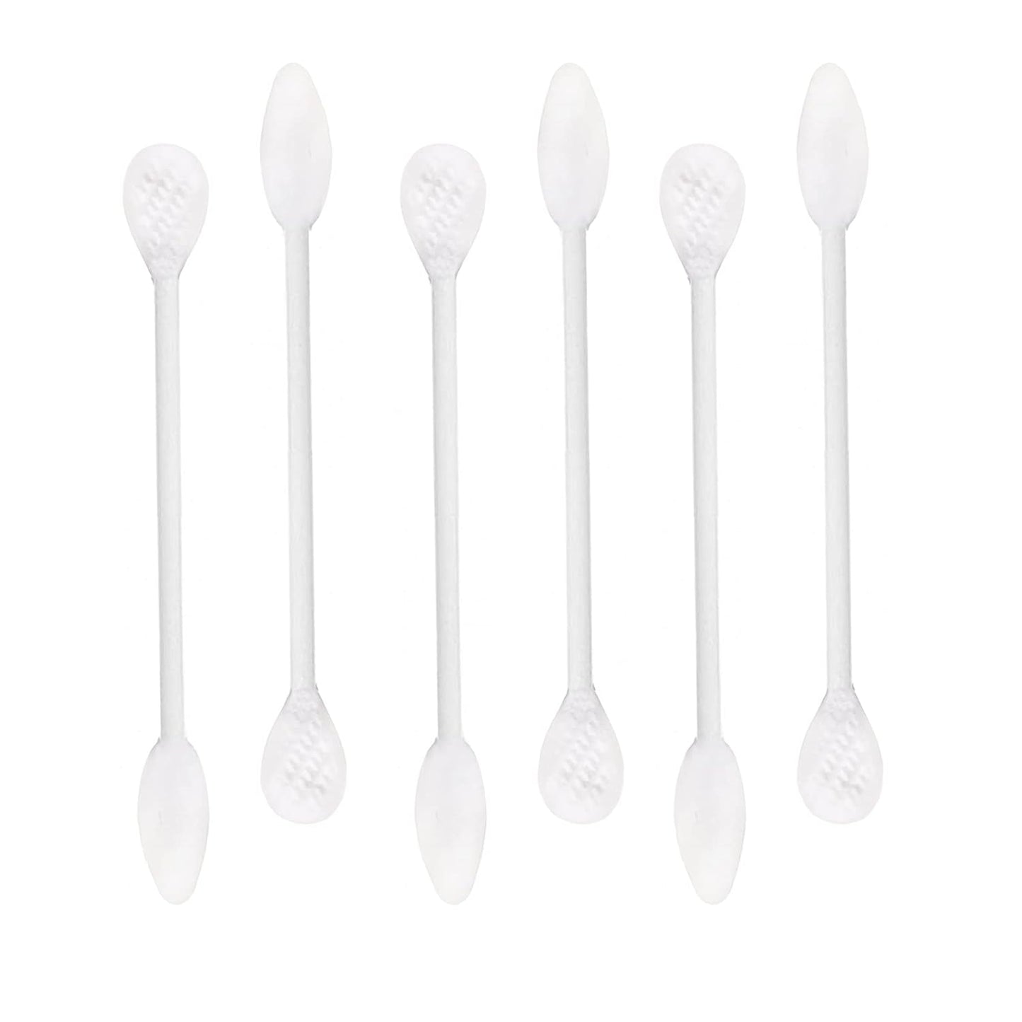 Paper Stick Thick Cotton Swabs with Precision and Flattened Tip 375pcs, Pointed&Flattened Tip Cosmetic Applicators XL Size
