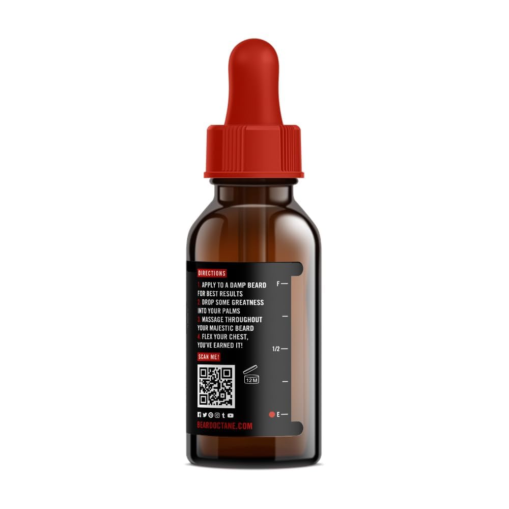 Beard Octane: Victory - Natural Beard Oil w/Argan Oil - 1 Oz - Healthy Softer Beards - Made in USA - Premium Handcrafted Beard Care
