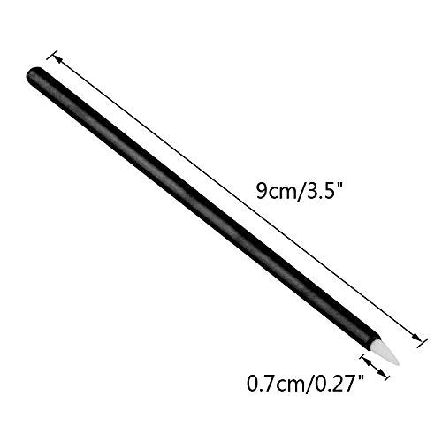 G2PLUS 100PCS Disposable Eyeliner Brush, Makeup Brushes Applicator, Cosmetic Eye Wands, Eyeliner Brush Applicator for Lip Liners, Eye Makeup, Eyelashes and Detail Painting (Black)