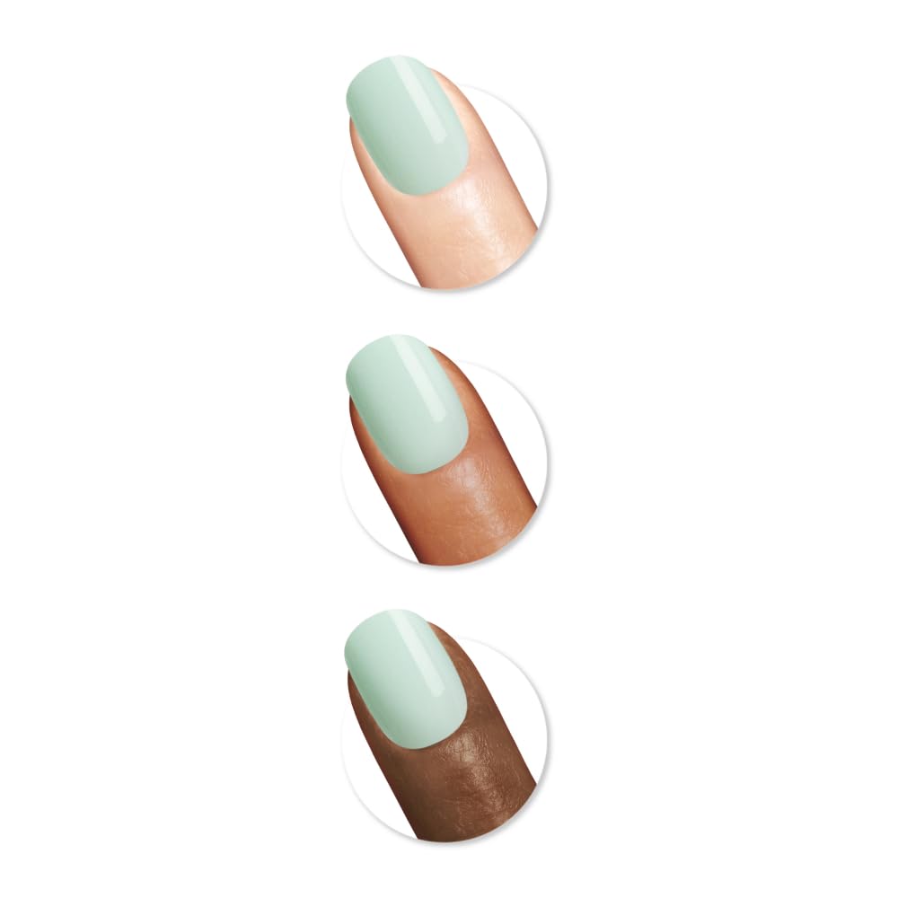 Sally Hansen Instant Cuticle Remover and Amaze-Mint Press On Nails Kit with Nail Glue and Adhesive Tabs