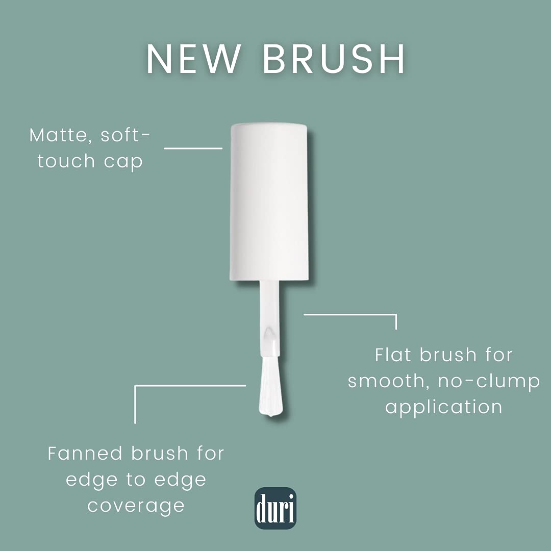 duri Nail Polish, 398 Sex In The City, Rustic Red Metallic Shimmer, Full Coverage, Quick Drying, 0.45 Fl Oz Cosmetics