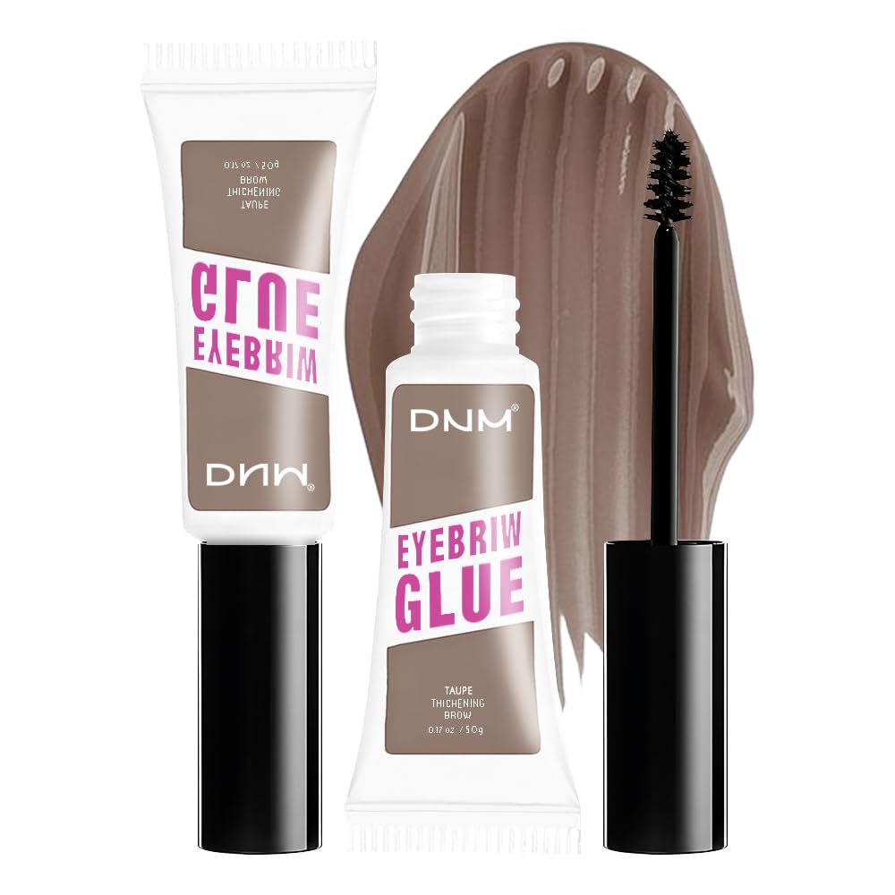 Kaely PROFESSIONAL MAKEUP Brow Glue, Tinted Eyebrow Gel, Eyebrow Mascara Waterproof, gel para cejas a prueba de agua, Eye Brow Fast Sculpt, Vegan & Cruelty-Free, 2Pcs-02 Taupe