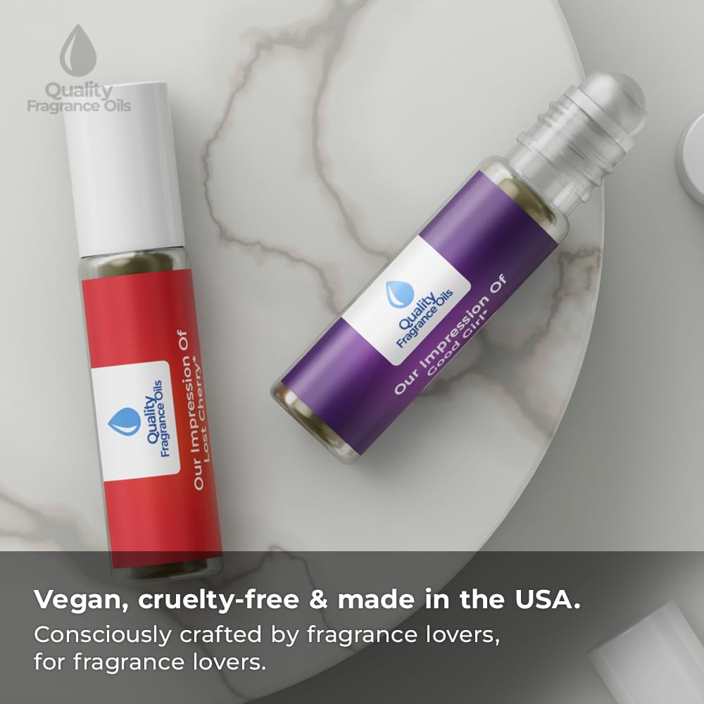 Quality Fragrance Oils' Bright Crystal for Women Impression #187 | Long-Lasting Perfume Oil, Alcohol-Free, Strong Scent, 10ml Roll-On | Affordable Alternative to Designer Fragrances