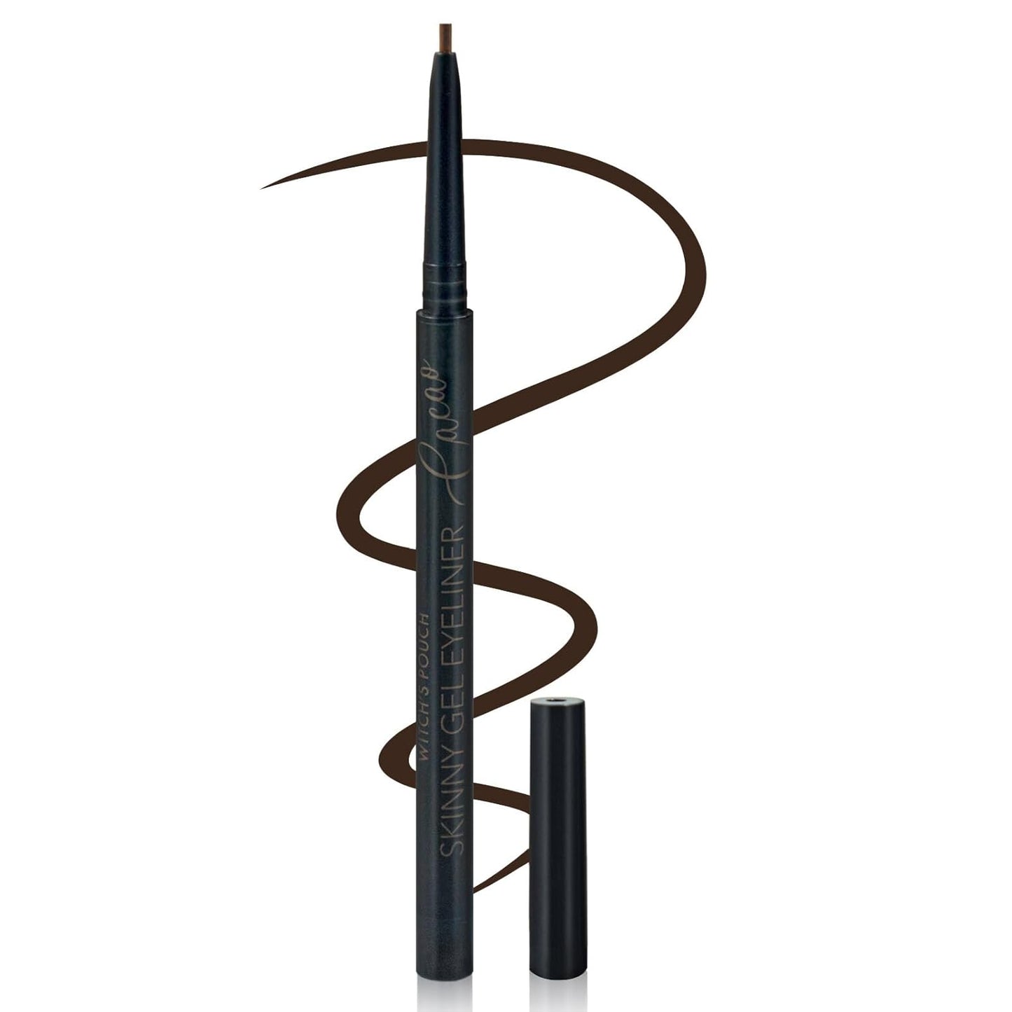 Witch's Pouch Gel Eyeliner Pencil Waterproof Smudge Proof, Long-Lasting Eye Liner, High-Intensity Colored Waterproof Eyeliner, Ultra-Smooth Korean Eye Pencil Eye Makeup (03 Cacao)
