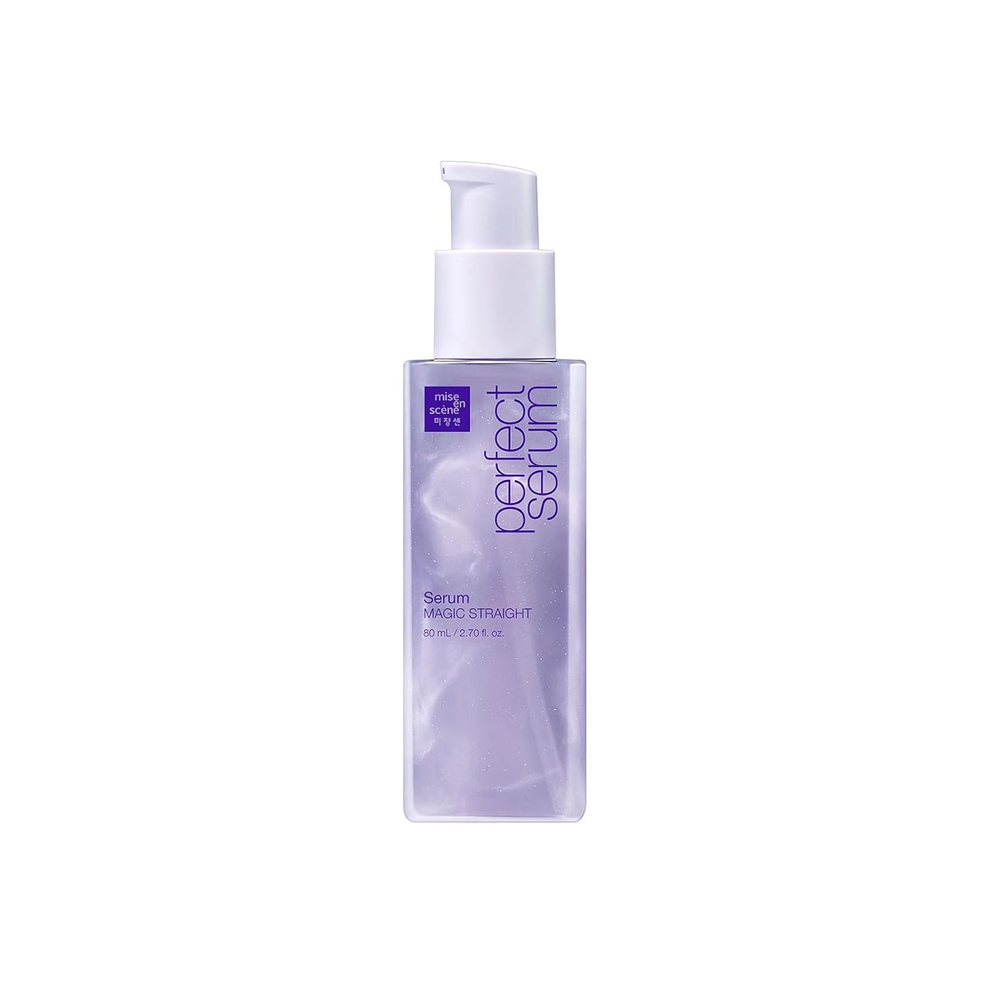 Mise En Scene Perfect Serum Magic Straight - Hair Taming Oil for Frizzy | Heat Protectant | Straightening Fixing | Humidity Hair Products | Coconut Oil | Sleek and Shine | Bergamot Scent, 2.70 Fl Oz