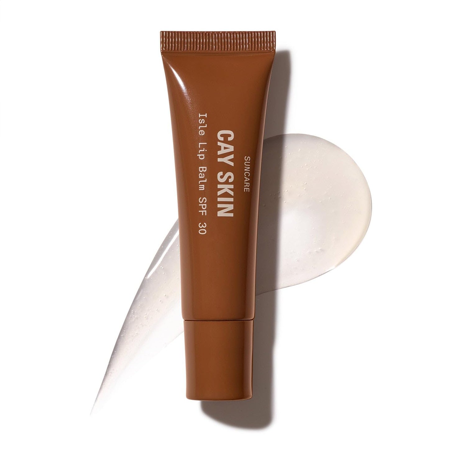 Cay Skin Isle Lip Balm SPF 30 – High Shine, Hydrating + Sheer Lip Gloss in Vanilla Brown Sugar Flavor – Formulated with Natural Ingredients for All Skin Tones – Clear, 0.35 oz