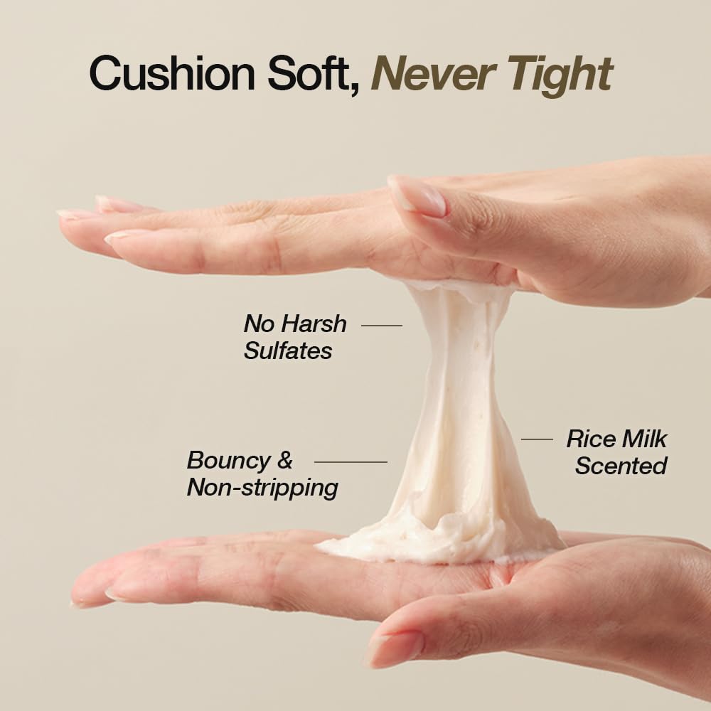 NDP Rice Mochi Deep Face Wash – Triple-Rice Airy Micro-Exfoliating Foam for Sensitive Skin, Phyto Mucin Hydration Shield, pH 5.5 Barrier-Safe Vegan Korean Skincare Cleanser, 4.05 fl oz (120 ml)