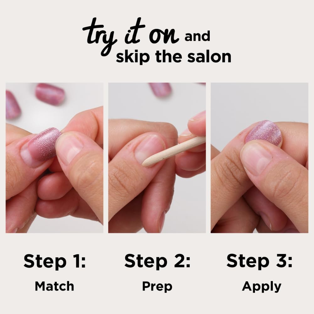 Sally Hansen Instant Cuticle Remover and Salon Effects Press-On Nails Kit with Aloe and Chamomile, 30 Designs