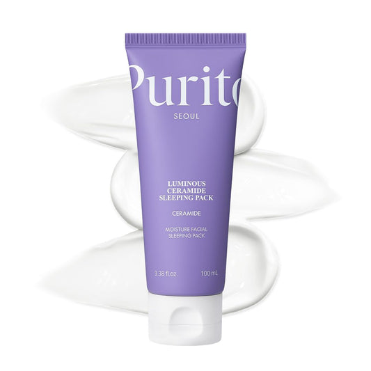 Luminous Ceramide Sleeping Pack – Overnight Recovery Cream with 3,000ppm Ceramide, Cica Complex to Calm Irritation & Redness, and Long-Lasting Hydration for Sensitive Skin, 80ml / 2.70 fl.oz