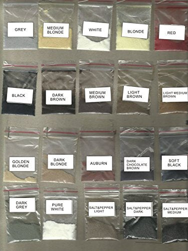 Hair Building Fibers - Soft Black Refill 50 Gram. Conceal Grey Roots with Hair Filler Fibers by Finally Hair (50g Soft Black)