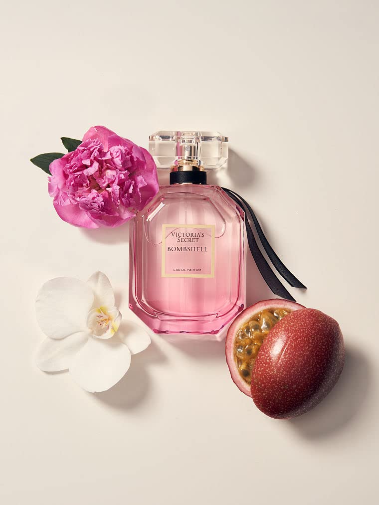 Victoria's Secret Bombshell Eau de Parfum, Notes of Purple Passion Fruit, Shangri-La Peony & Vanilla Orchid, Perfumes for Women (1.7 oz)