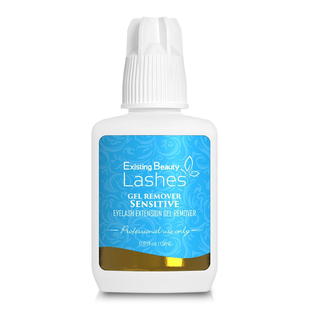 Sensitive Lash Remover for Lash Extensions - Clear Eyelash Extension Remover Gel - Fast-Acting Lash Extension Remover, Efficient Lash Glue Remover 15 ml - Existing Beauty Lashes