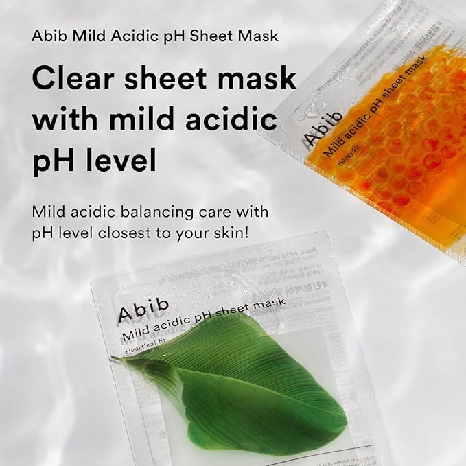 Abib Mild acidic pH sheet mask Heartleaf Fit 30ml (10pcs)