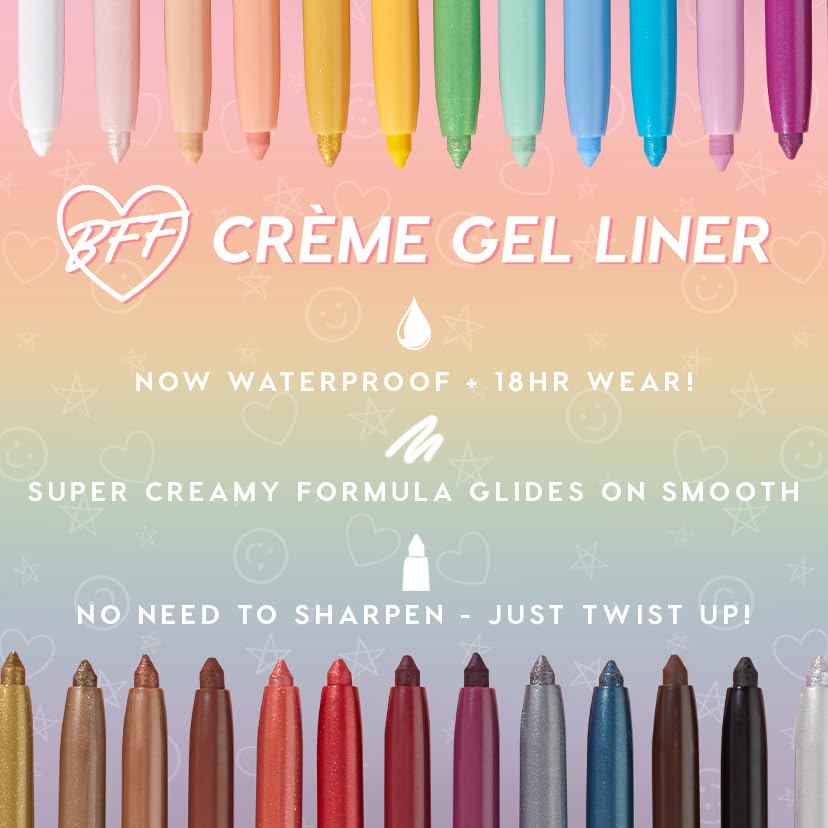 ColourPop Crème Gel Waterproof Eyeliner - 18HR Wear, Ultra-Pigmented Eyeliner Pencil with Matte & Metallic Finishes - Smudge-Proof, Vegan & Cruelty-Free - Brew HaHa (0.01 oz)