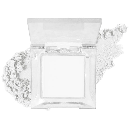 Single Nude White Matte Eyeshadow,Intense Monochrome Eye Shadow,Apply Makeup Easily,Matte Pressed Powder Single Eyeshadow,24 Hour Eye Makeup Longwear Waterproof