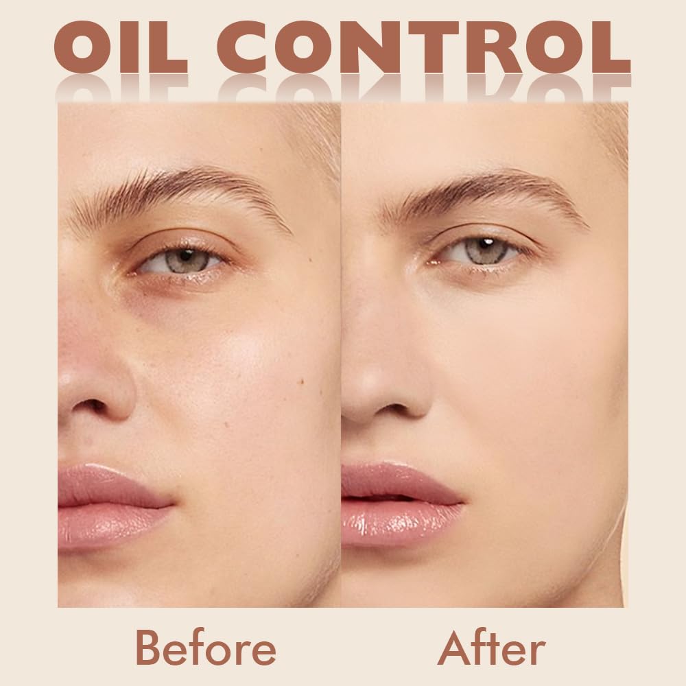 Kaely Oil Control Face Pressed Powder, Perfection Matte Compact Powder, Long Lasting Waterproof Finishing Powder Makeup, polvo compacto de maquillaje, Lightweight, Vegan, 125 Ivory Buff