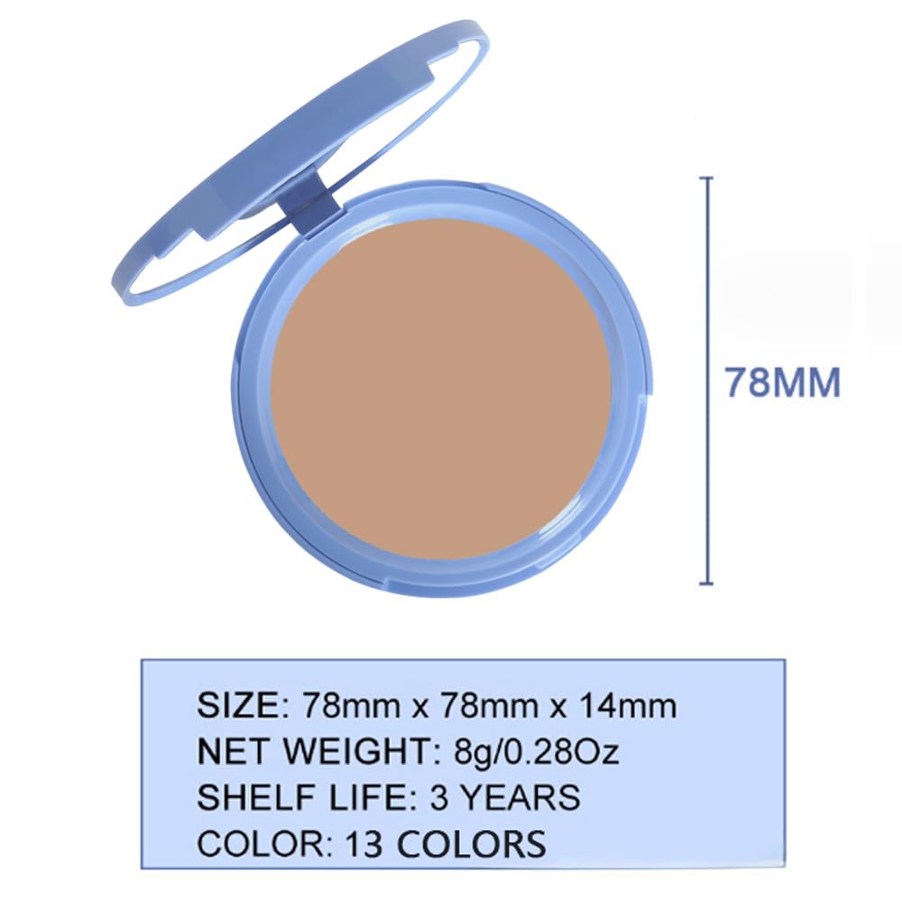Kaely Oil Control Face Pressed Powder, Perfection Matte Compact Powder, Long Lasting Waterproof Finishing Powder Makeup, polvo compacto de maquillaje, Lightweight, Vegan, 220 Sand
