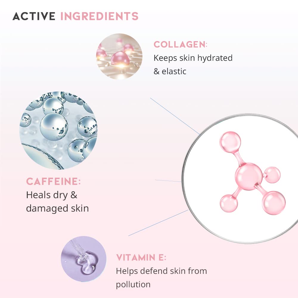 Caffeine Eye Cream Serum For Dark Circles and Puffiness, Eye Bag Treatment for Men & Women, Caffeine, Collagen, Vitamin E, Korean EVE Vegan Facial Serum Under Eye 30g