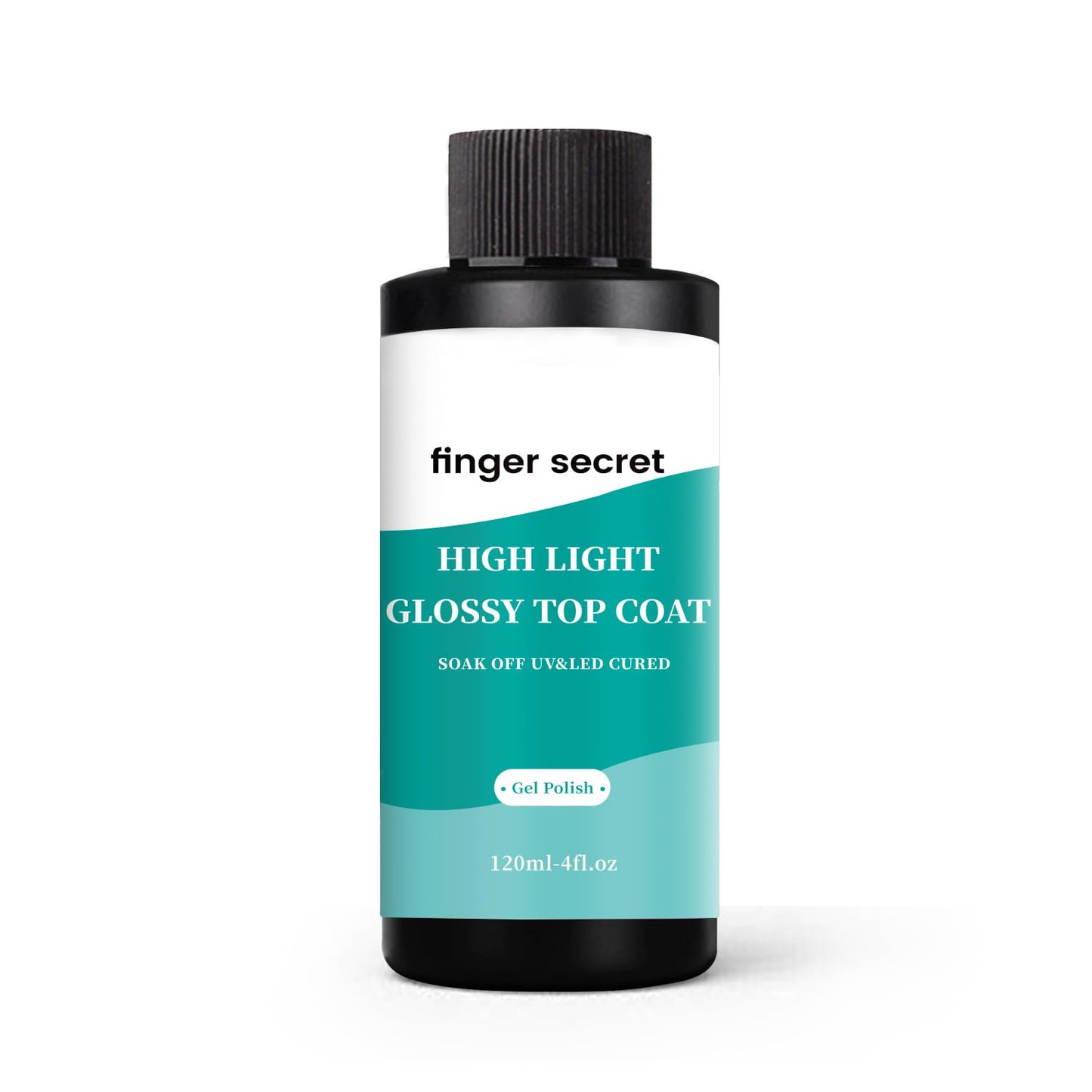 120ml/4fl.oz High Light Glossy Top Coat,Gel Top Coat, Gel Polish Nail Polish for Nail Art Manicure DIY