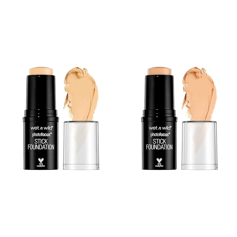 wet n wild Photo Focus Matte Foundation Stick Makeup Porcelain & Shell Ivory Vegan Cruelty-Free
