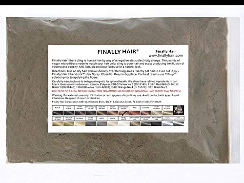 Finally Hair Building Fiber Refill 100 Grams Light Medium Brown Hair Loss Concealer by Finally Hair (Light Medium Brown - our lightest brown shade)