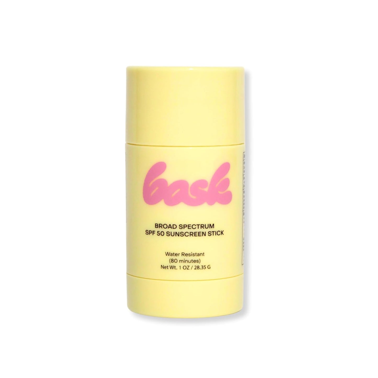 Bask Suncare SPF 50 Fragrance Free Sunscreen Stick - Broad Spectrum Face & Lip Protection, Dermatologist Recommended, Hydrating, Lightweight & Fast Absorbing, Matte Finish, 1 oz