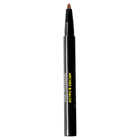 Arches and Halos Angled Bristle Tip Waterproof Brow Pen - Water Based and Smudge Proof Eyebrow Pencil - Extended Wear - Sunny Blonde - 0.051 oz