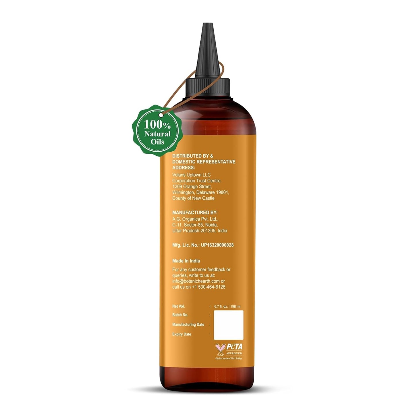 Botanic Hearth Caffeine & Batana Oil For Hair Growth (6.7 fl oz)|Nourishing And Strengthening Hair Treatment For Thicker, Healthier|Looking Hair | Paraben Free | Suitable For All Hair Types